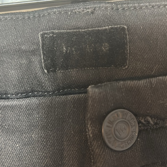 Mother black The Looker high waisted ankle fray jeans in Guilty Glitter Racer - Picture 12 of 16